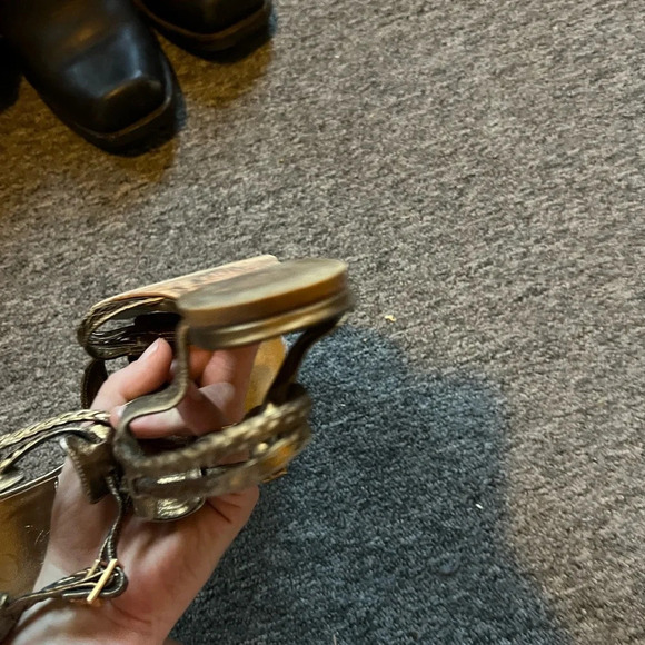 Dior Strappy Gold Sandals, size 39 - Picture 2 of 8